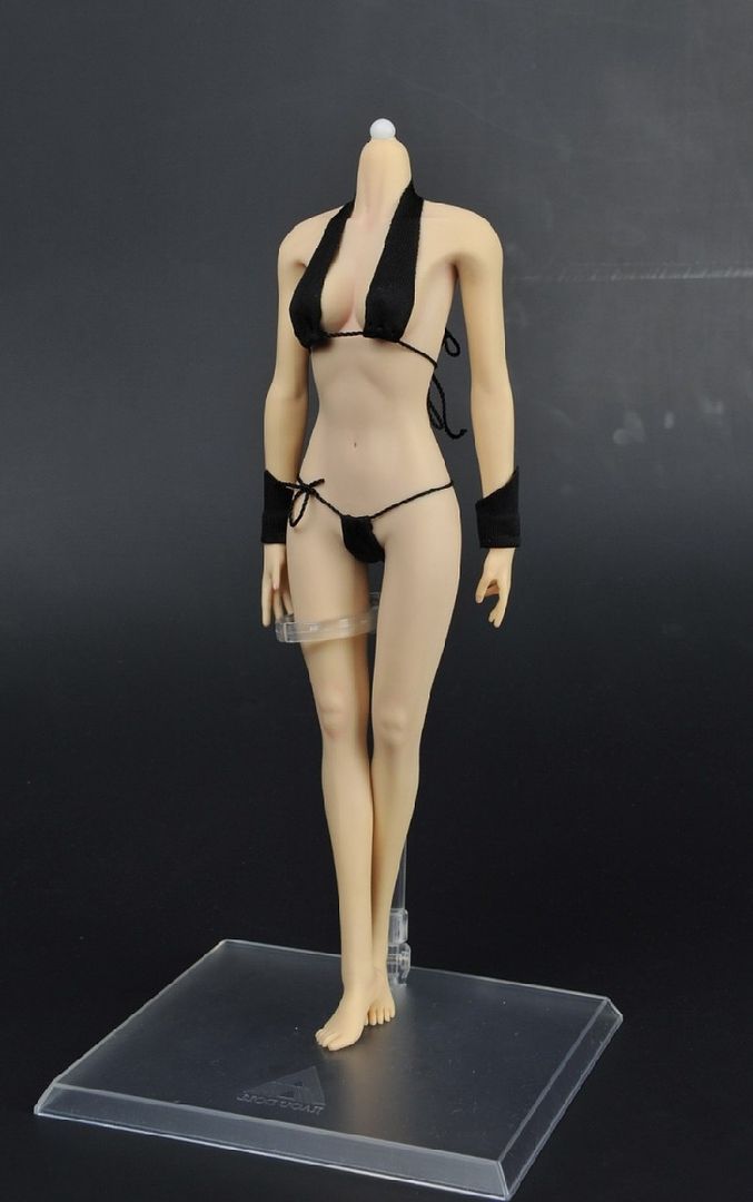 Jiaoudoll Super Flexible Female Seamless Mid Bust Body W Pom Skeleton 1 6 Tan Ebay