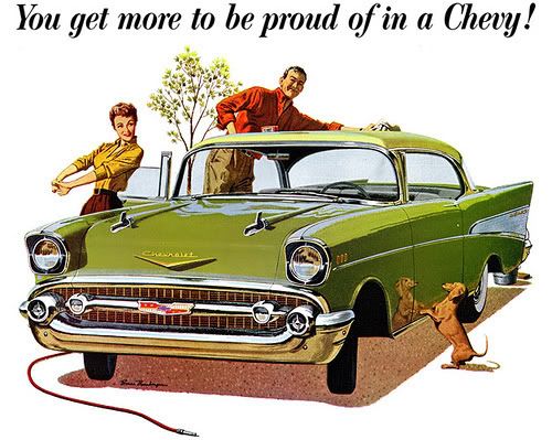 The weight of all 1957 Chevy body styles except the station wagons 3400 to 