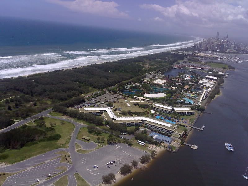 bird's view from the helicopter