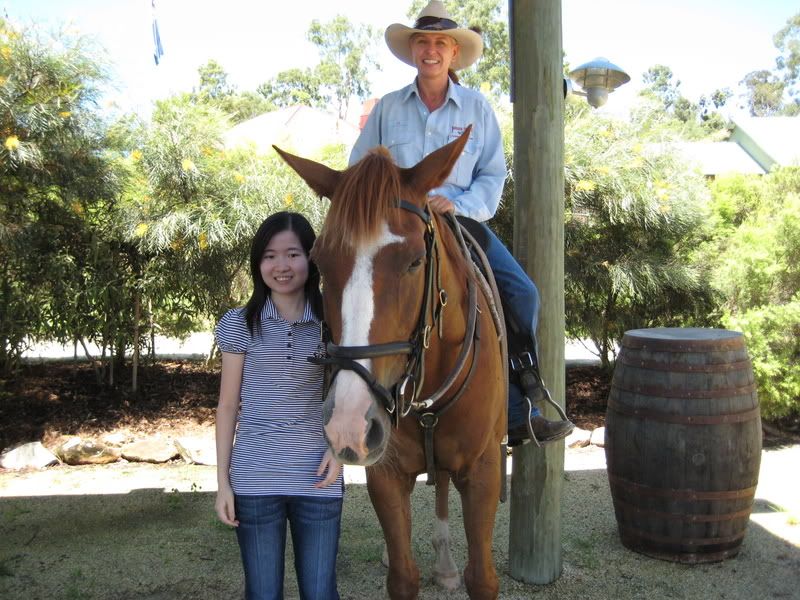 me posing with the horse