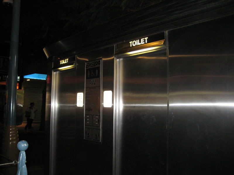 public toilet in the middle of the street