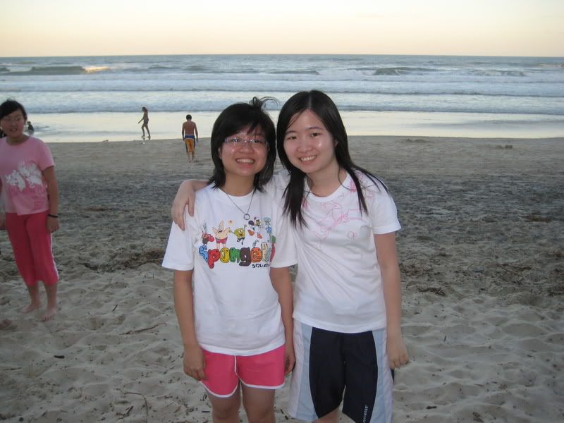 sis & i ready to swim @ gold coast beach