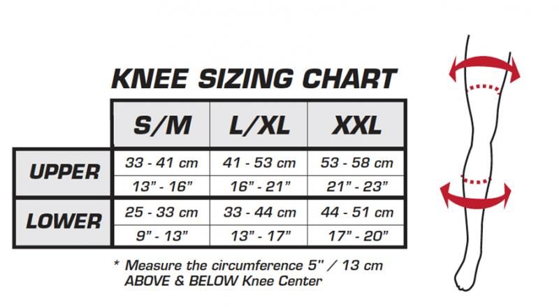 Leatt Knee Guard Size Chart