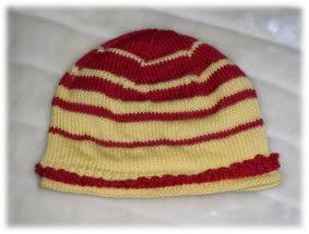 Red and yellow hat