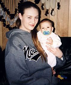 Me and my beautiful niece.  '00 She was about 7 months