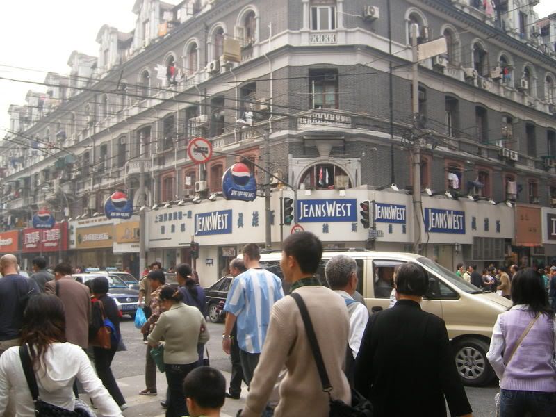 Jeans West on Nanjing Road East in Shanghai