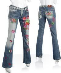 tacky embellished jeans