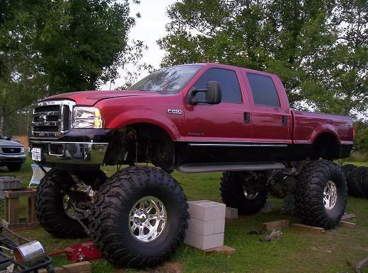 Ford F250 Diesel 4x4 Lifted. Being Lifted