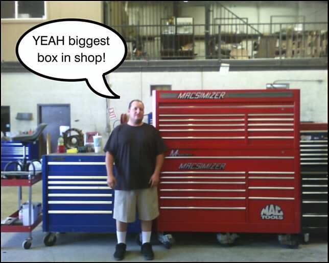 That's me with my old blue Matco box and new to me BIG RED Maximizer