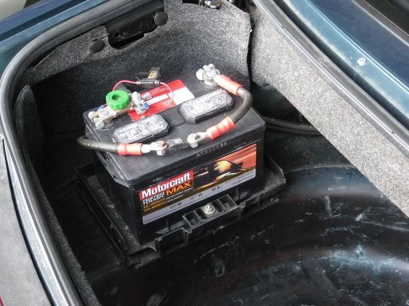 pics of trunk mounted batteries.... Ford Mustang Forums