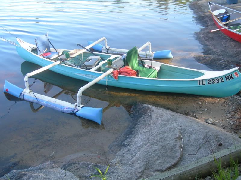 canoe outrigger with diy details canoeing kayaking