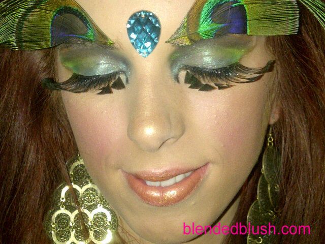 fantasy peacock makeup