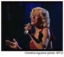 Christina Aguilera at the MTV Video Music Awards (photo: MTV)