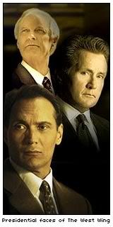 Presidential faces of the West Wing [photo: NBC]