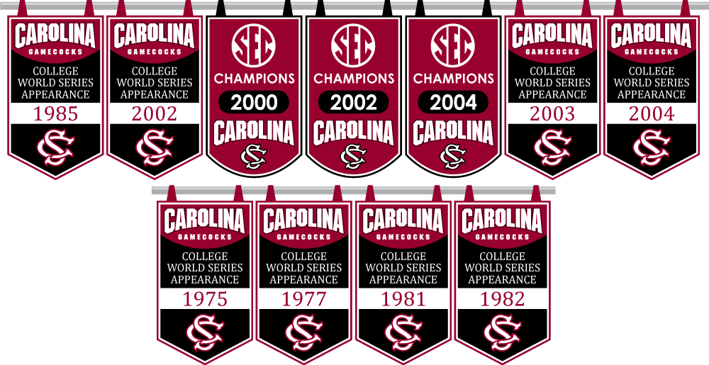 gamecocks baseball. Gamecock Baseball Banners (Sig