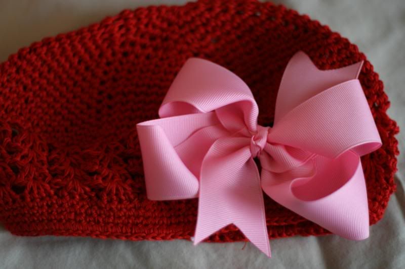 Medium pink twisted boutique bow