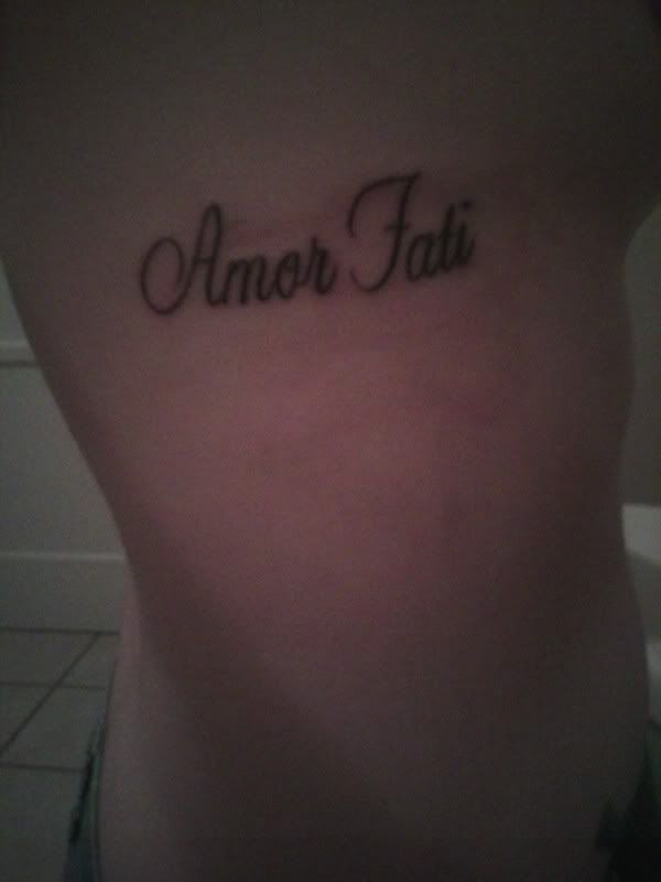 amor fati meaning. got the Amor Fati tattoo