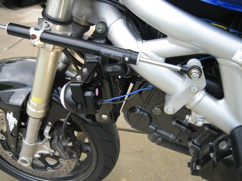 Steering damper mount on GSXR frontend? Suzuki SV650 Riders Forum