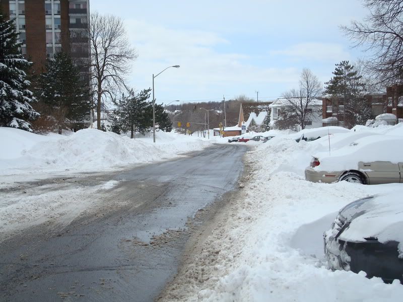 Our street is a mess. Sidewalks are now non-existant.