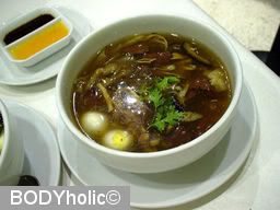 Ging Kalpapruek: Potage with congealed pork blood