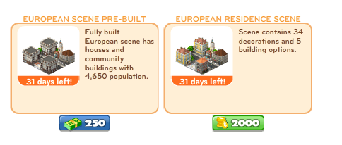 european6 Cityville European Residential Scene Guide