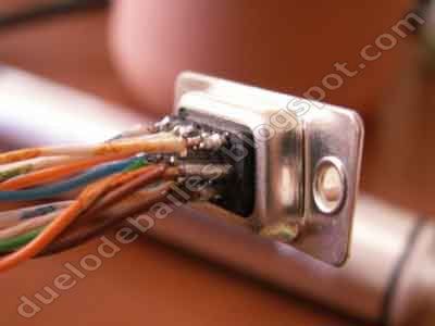 Cables soldados al conector VGA