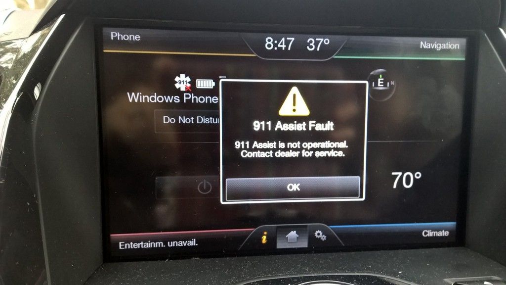 911 Assist Fault Error Message Ford Flex Forum
