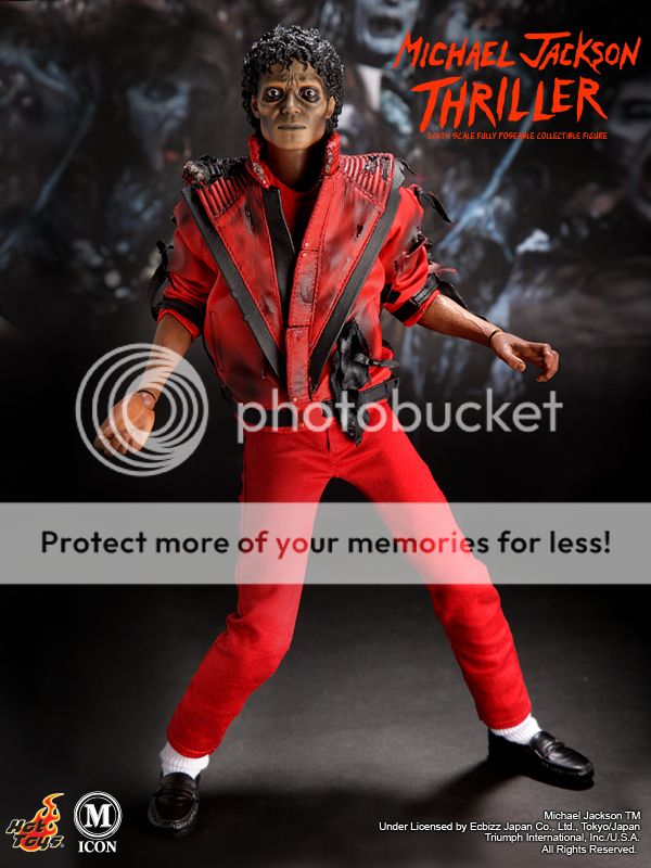 Hot Toys Michael Jackson Thriller Zombie Red Jacket 1/6  