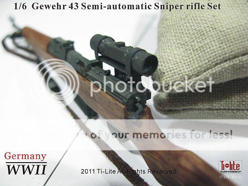 TI LITE WWII German Gewehr 43 Sniper Rifle Set 1/6