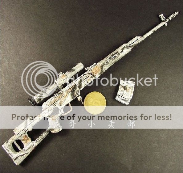 Custom Russia SVD Sniper Rifle 1/6  