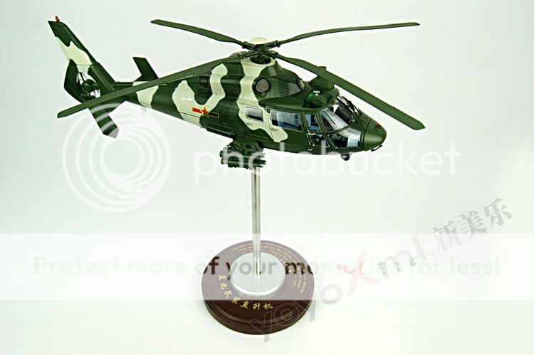 China Air Force Metal Z9 A Armed Helicopter 1/30  