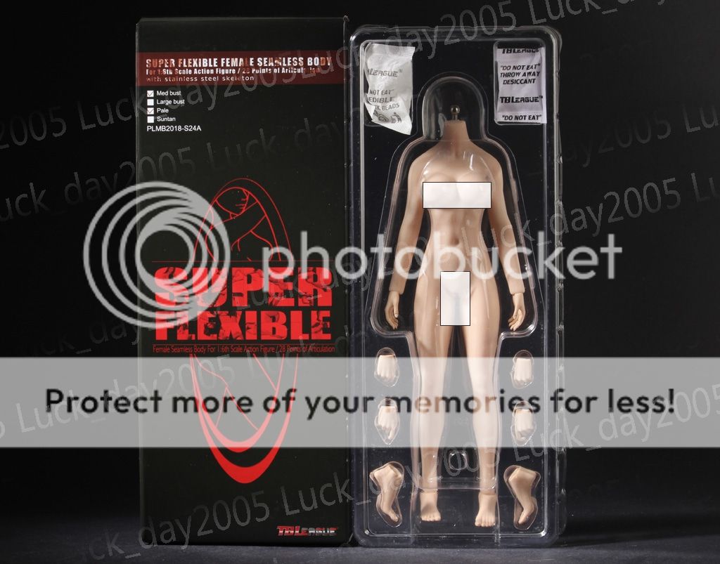 TBLeague PHICEN 1/6 Female Seamless Body PALE M Bust Steel Skeleton S18A ❶USA❶