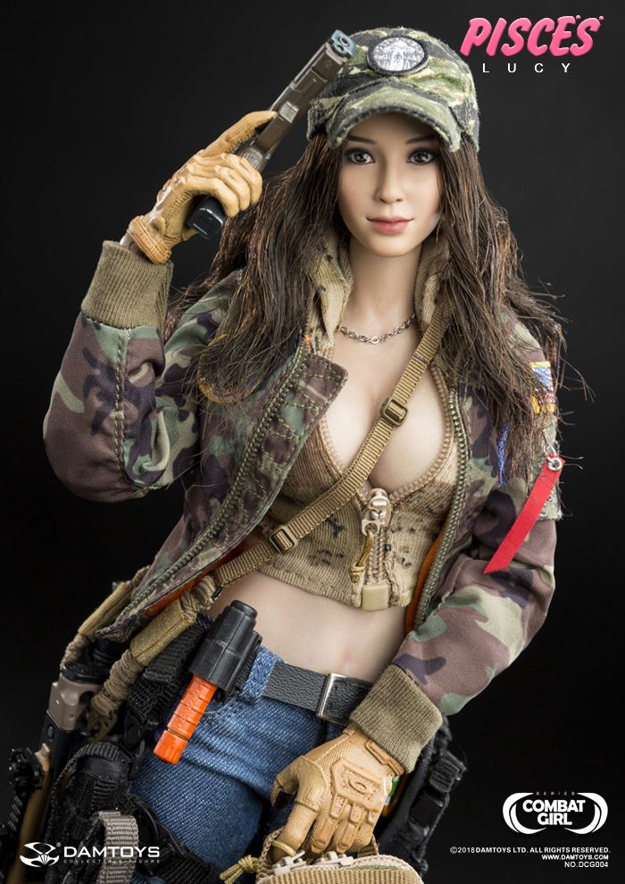Patch per DAMTOYS DAM DCG004 Combat GIRL SERIE PESCI Lucy figura in scala 1//6