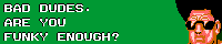 Bad Dudes: Are You Bad Enough? banner