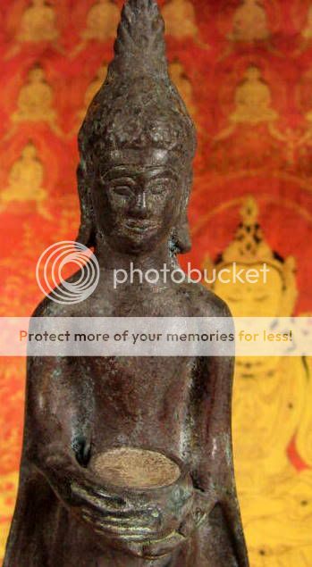 This old Sacred Buddha is a perfect size for your altar.