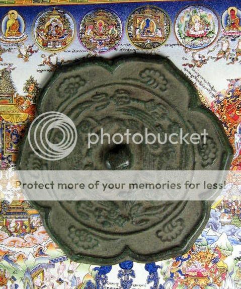 INNER MONGOLIA Shamans TOLI MELONG BRONZE MIRROR  