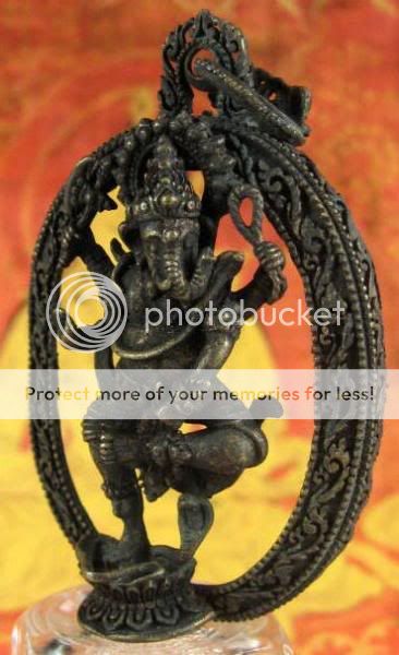 RARE MAGNIFICENT Bronze Ganesh Pendant Amulet Temple  