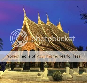 Old BUDDHA STATUE LAOS.Wat Xieng Thong Temple Blessed  