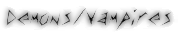Demons/Vampires banner