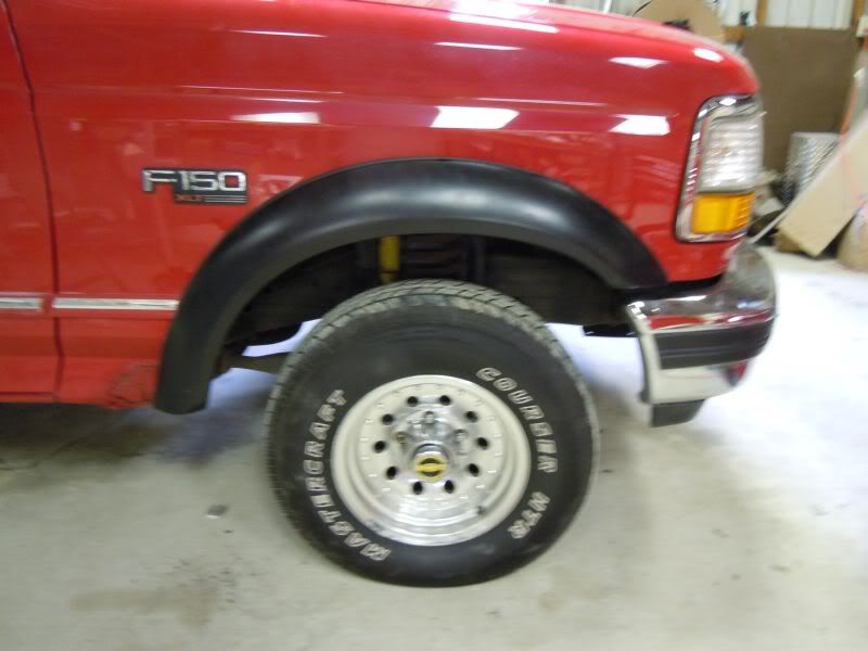 pics of fender flares on stock height and tire obs | Ford Power Stroke ...