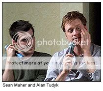 Sean Maher and Alan Tudyk at the Flanvention 2005 [photo: Michelle Snow]
