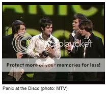 Panic! At the Disco at the MTV Video Music Awards (photo: MTV)