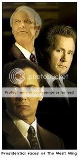 Presidential faces of the West Wing [photo: NBC]