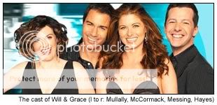 The cast of Will & Grace -- l to r: Mullally, McCormack, Messing, Hayes  [NBC]