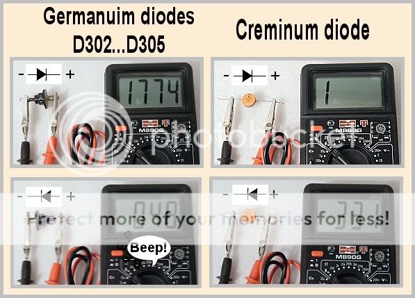 USSR Audio Rectifier Germanium Diodes D303 4pcs or More